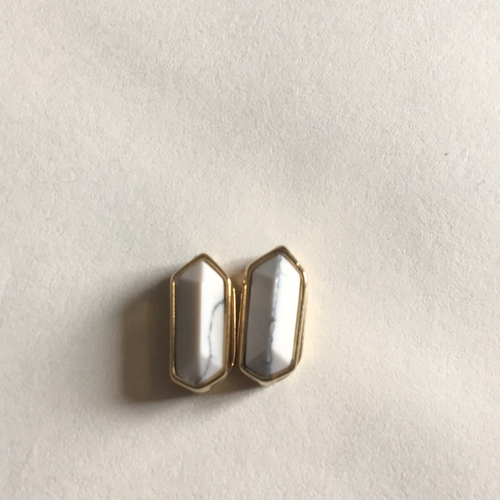 Keep Collective howlite/gold mini geo Bars